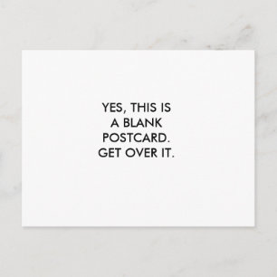 OUI, C'EST UNE CARTE POSTALE BLANC.PASSEZ-Y.