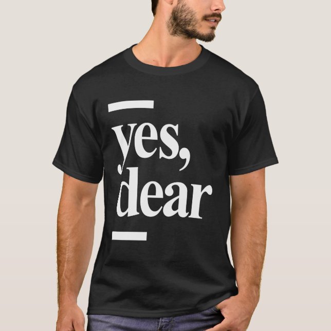 Oui Cher T-shirt drôle Mariage de mari hanté (Devant)