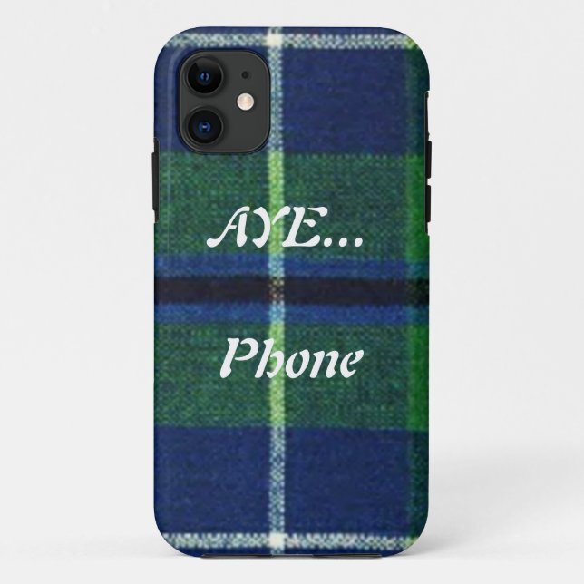 Oui coque iphone de tartan de "humour d'écossais" (Dos)