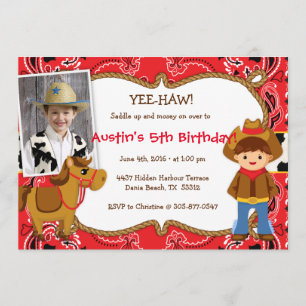 OUI-HAW ! Invitations à la fête d'anniversaire de