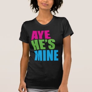 Oui il est le mien rétro T-shirt drôle