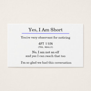 "Oui, je suis" carte courte