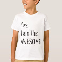 Oui, je suis ce T-shirt impressionnant d'enfants