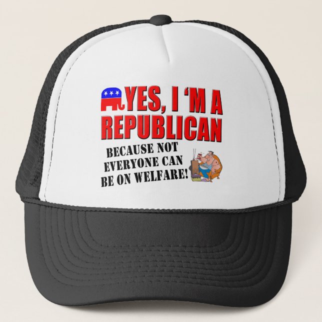 "Oui, je suis un républicain"… Casquette de boule (Devant)