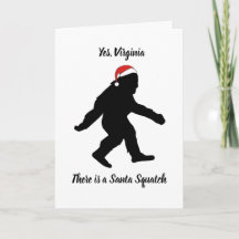 Oui, la Virginie, carte de Noël de Père Noël