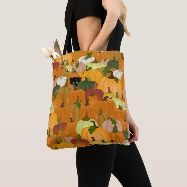 Oui ! Sac fourre-tout citrouille (De près)
