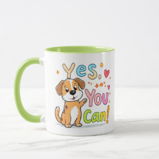 Oui, Vous Pouvez ! Mug de chien mignonne