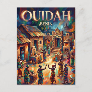 Ouidah Python Temple Benin Postcard