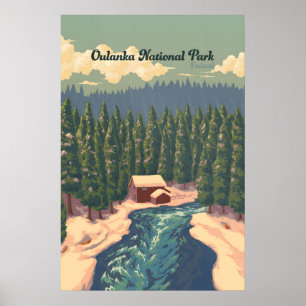 Oulanka National Park Finland Travel Poster