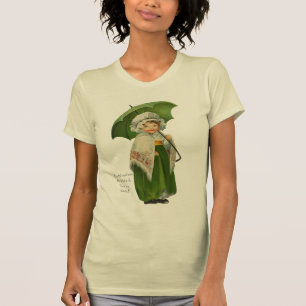 Ould Ireland Irish Umbrella Girl T-Shirt