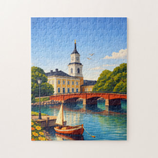 Oulu Finland Puzzle Vintage Voyage