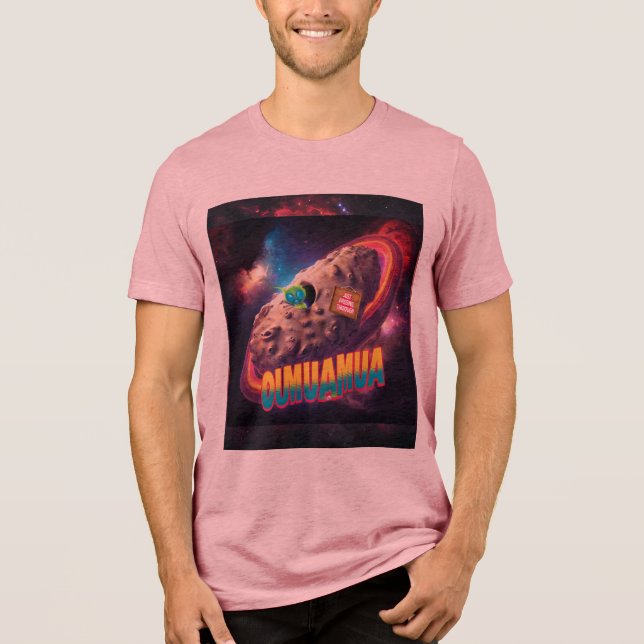 Oumuamua just passing though alien ship comet  Tri-Blend shirt (Front)