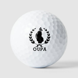 Oupa Father's Day Golf Bag Wreath Personalized Golf Balls