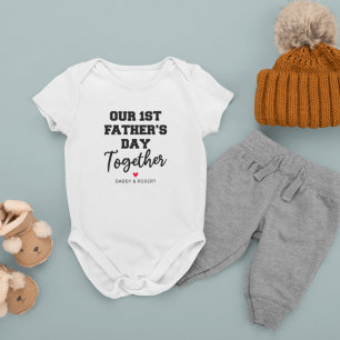 Our 1st Father's Day Together Baby Bodysuit