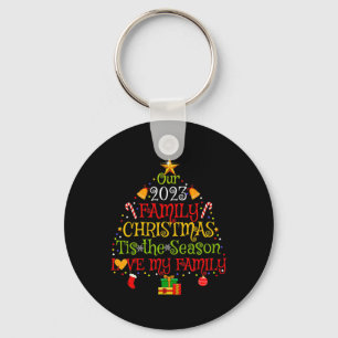 Our 2023 Matching Family Christmas Love My Family Keychain
