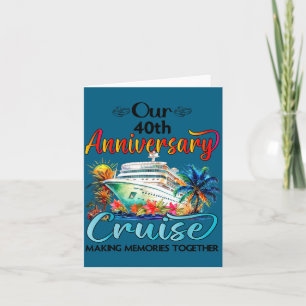Our 40th anniversary cruise husband wife couple cr card