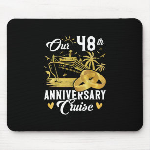 Our 48th Anniversary Golden Cruise Vacation Couple Mouse Pad