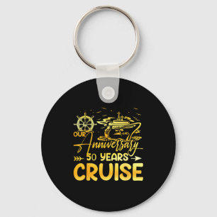 Our 50th wedding anniversary cruise trip husband w keychain