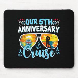 Our 5th anniversary cruise husband wife couples cr mouse pad