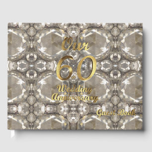Our 60th Wedding Anniversary Diamond Wedding Guest Book
