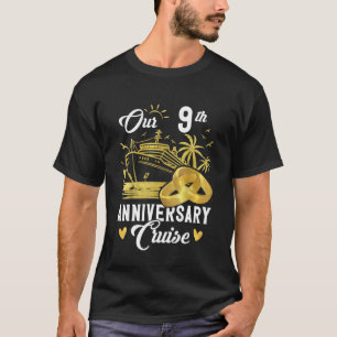 Our 9th Anniversary Golden Cruise Vacation Couple T-Shirt