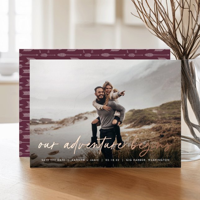 Our Adventure Begins | Full Photo Save the Date (Creator Uploaded)