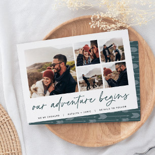 Our Adventure Begins Multi Photo Engagement Anno Announcement