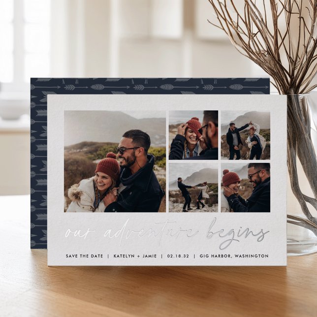 Our Adventure Begins | Multi Photo Save The Date (Creator Uploaded)