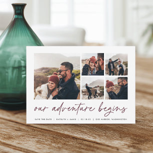 Our Adventure Begins Multi Photo Save The Date