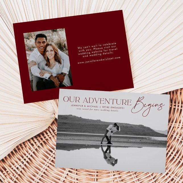 Our Adventure Begins Photo Engagement Announcement (Creator Uploaded)