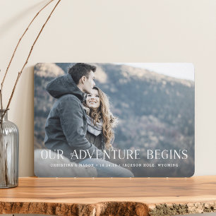 Our Adventure Begins   Photo Wedding Save The Date