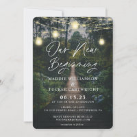 Our Adventure Begins | Rustic Forest Save the Date