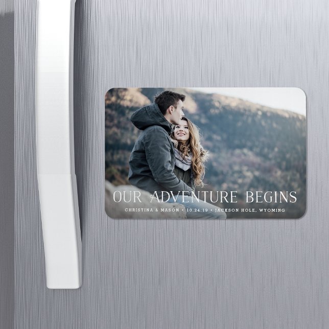 Our Adventure Begins | Save the Date Magnet (Creator Uploaded)