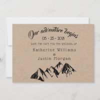 Our Adventure Begins ⎥ Save The Date Photo Card