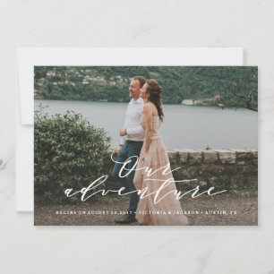 Our Adventure Save the Date Photo Announcement