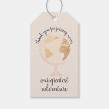 Our Adventure World Globe Map Travel Gold Wedding