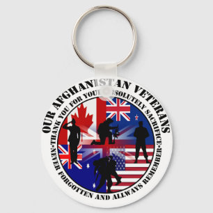 Our Afghanistan Veterans 5 Nations Keychain