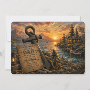 Our Anchor Father's Day Flat Card