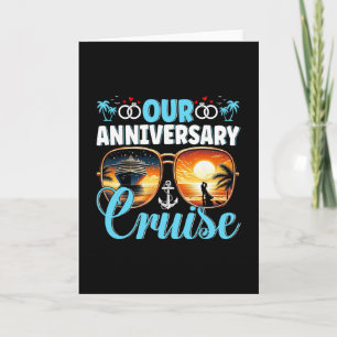 Our Anniversary Couples Cruising Design Cruise Shi Card