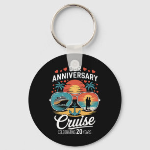 Our Anniversary Cruise Celebrating 20 Years Of Mar Keychain
