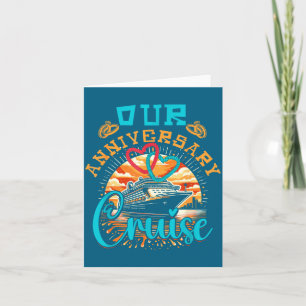 Our anniversary cruise husband wife couples cruise card