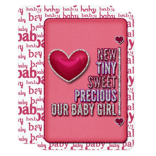 Our Baby Girl JOURNAL CARD