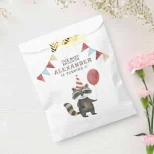 Our Baby Raccoon 1st Birthday Favour Bag