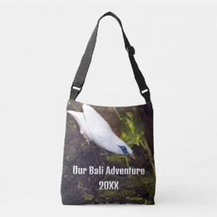 Our Bali Adventure 20XX Bali Myna Bird Art Crossbody Bag