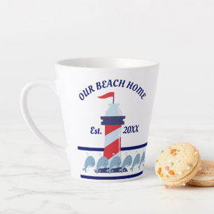 Our Beach Home, Lighthouse Latte Mug