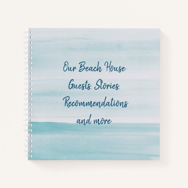 Our Beach House Guests Notebook (Front)