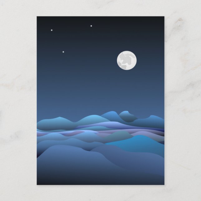 Our Beautiful Moon Postcard (Front)