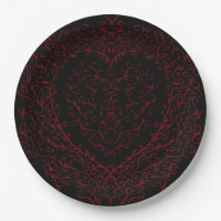 Our beautiful Red & Black Heart Gothic Wedding Pap