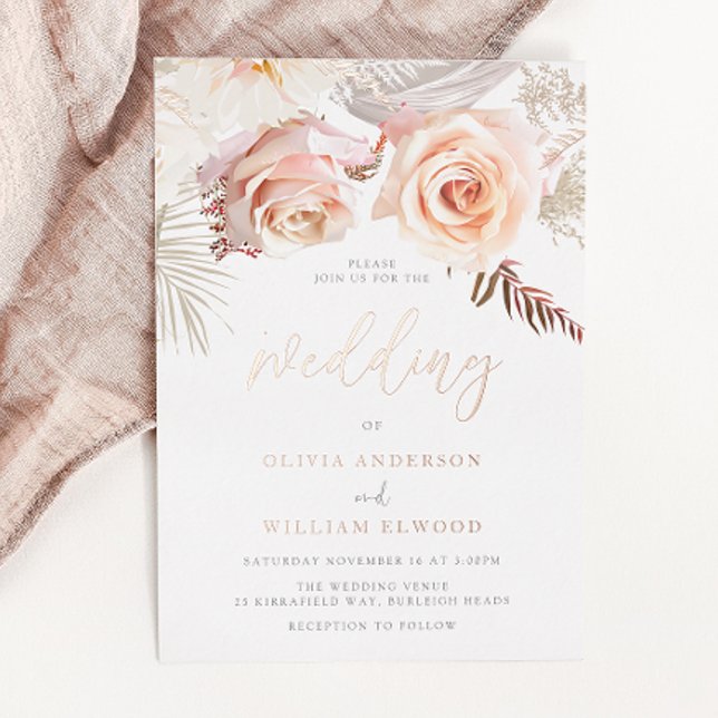 Our Beautiful Wedding: Blush Floral & Rose Gold (Creator Uploaded)