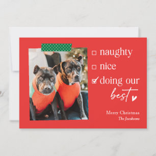 Our Best EDITABLE COLOR Christmas Holiday Card